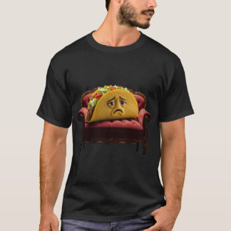 Trauriger Taco auf velvetronem Thron T-Shirt
