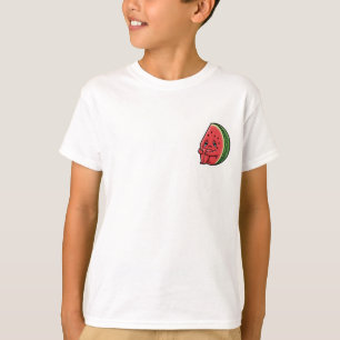 Trauriger weinender Wassermelonen-Charakter für Ki T-Shirt