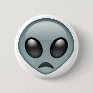 Trauriges alien Emoji Button