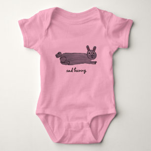 Trauriges Häschen-Baby Baby Strampler