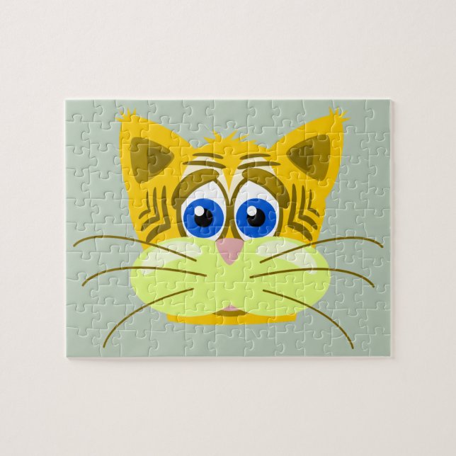 trauriges Kätzchenpuzzle (Horizontal)