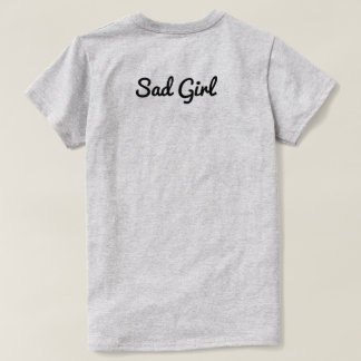 Trauriges Mädchen-T-Shirt T-Shirt