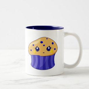 Trauriges Muffin Zweifarbige Tasse
