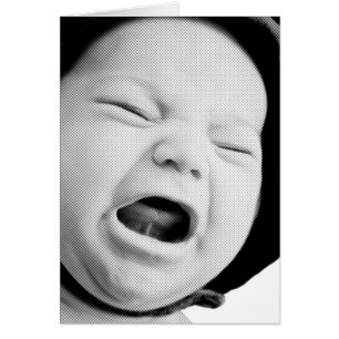 Trauriges oder wütendes schreiendes Baby