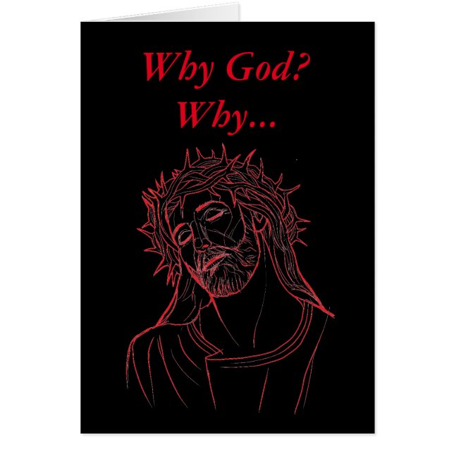 Traurigkeit Jesus Christus Krone von Thorns Warum  (Vorne)