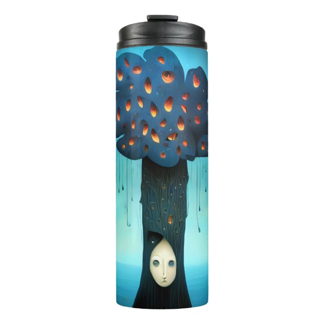 Traurigkeitsbaum Thermosbecher (Vorderseite)