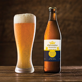 Trauung Hochzeitsempfang Trauzeuge Bräutigam usw Bierflaschenetikett