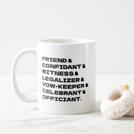 Trauungszeremonie Anpassbare Liste Kaffeetasse
