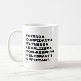 Trauungszeremonie Anpassbare Liste Kaffeetasse