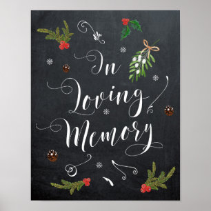 Trauzeichen zur Winterhochzeit in liebevoller Erin Poster