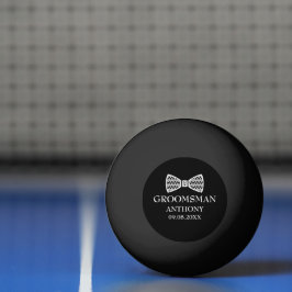 Trauzeuge Bachelor Party Black Modern Wedding Tischtennisball
