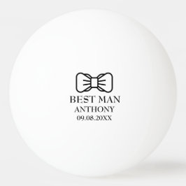 Trauzeuge Bachelor Party Black Modern Wedding Tischtennisball
