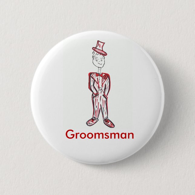 Trauzeuge Bachelor Party Button (Vorderseite)