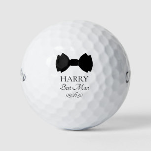 Trauzeuge Black Bow Krawatte Golfball