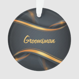 Trauzeuge (blk/gd) ornament