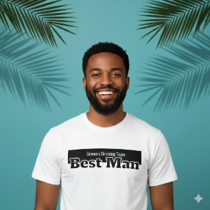 Trauzeuge Bräutigam Trinkteam Humorvoll Junggesell T-Shirt