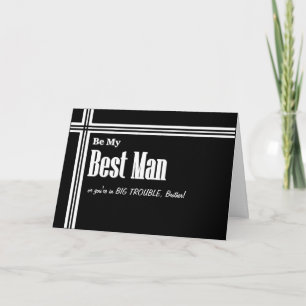 Trauzeuge BROTHER Best Man Hochzeitseinladung - Lu Einladung