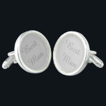 Trauzeuge Cufflinks Manschettenknöpfe<br><div class="desc">Sterling Silber überzogene, silbergraue Manschetten mit Trauzeuge. Passen Sie dieses Objekt an oder kaufen Sie, wie es ist.</div>