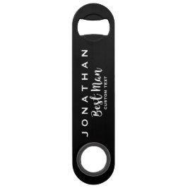 Trauzeuge Custom Wedding Modern Gefallen Monogram Speed Flaschenöffner