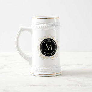 Trauzeuge der klassischen Hochzeit Bierglas