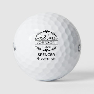 Trauzeuge des Bräutigams Golfball