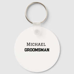 Trauzeuge einfach minimal Name modern männlich Schlüsselanhänger
