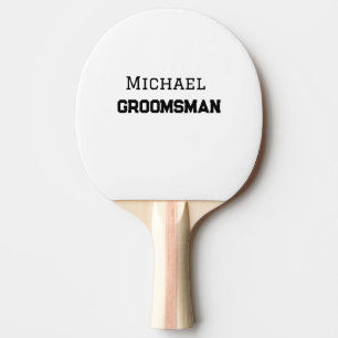 Trauzeuge einfache minimale hinzufügen Name modern Tischtennis Schläger