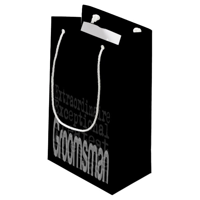 Trauzeuge Extraordinator Kleine Geschenktüte (Rückseite Schrägansicht)