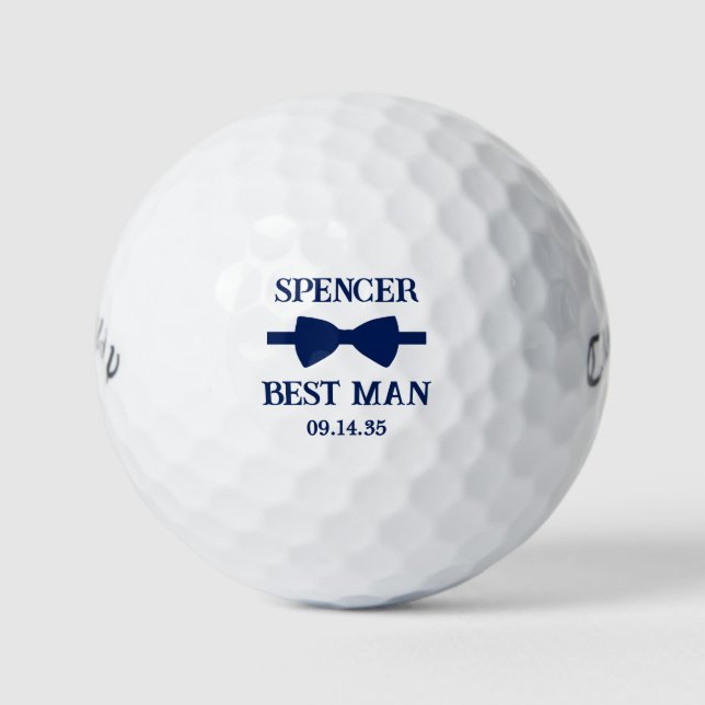 Trauzeuge Fliege Golfball (Vorderseite)