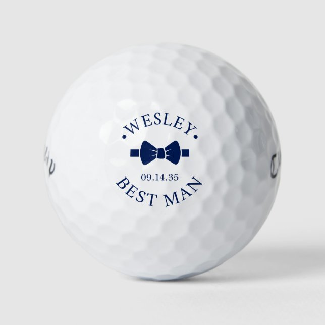 Trauzeuge Fliege Golfball (Vorderseite)