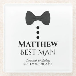 Trauzeuge Gastgeschenk Hochzeit Fun Mock Tuxedo Bl Glasuntersetzer