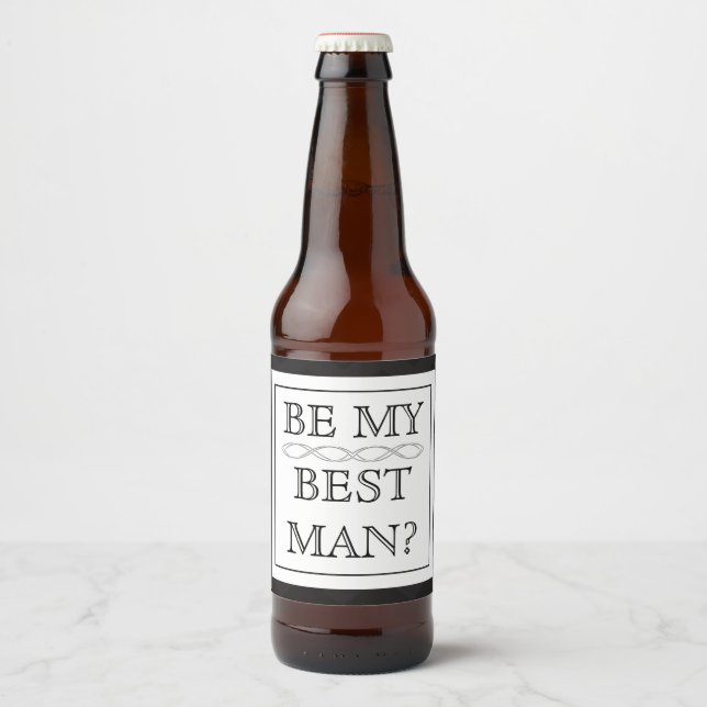 Trauzeuge-Geschenk - Eigenes Bechteretikett Bierflaschenetikett (Vorderseite)