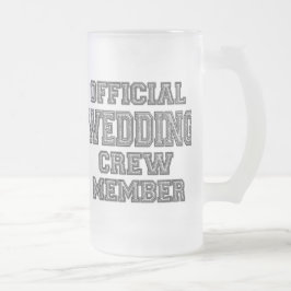 Trauzeuge-Geschenk-Glasbier Stein Mattglas Bierglas