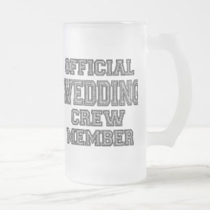 Trauzeuge-Geschenk-Glasbier Stein Mattglas Bierglas