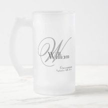 Trauzeuge Geschenk Moderne Monogramm Initial & Nam