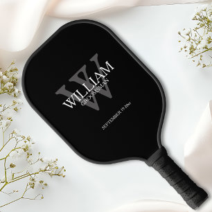 Trauzeuge-Geschenke - Benutzerdefiniertes Monogram Pickleball Schläger
