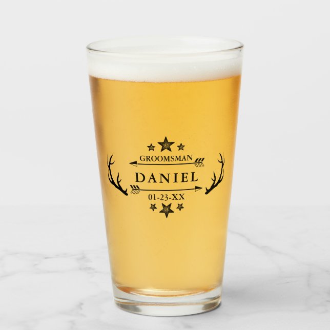 Trauzeuge Geschenke Gastgeschenk Hochzeit Personal Glas (Vorne (Gefüllt))