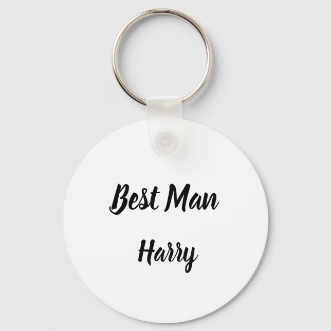 Trauzeuge Geschenke Individuelle Name Hochzeit Schlüsselanhänger (Vorderseite)