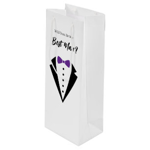 Trauzeuge Geschenktasche Hochzeit Geschenktüte Für Weinflaschen