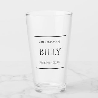 Trauzeuge Glass Geschenk Beer Pint Gefallen Hochze Glas