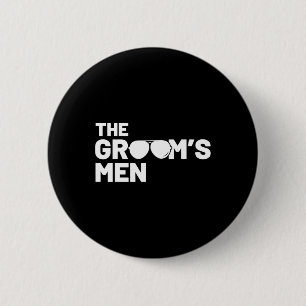 Trauzeuge Groom Squat Men Bachelor versorgt Party Button