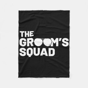 Trauzeuge Groom Squat Men Bachelor versorgt Party Fleecedecke