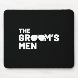 Trauzeuge Groom Squat Men Bachelor versorgt Party Mousepad