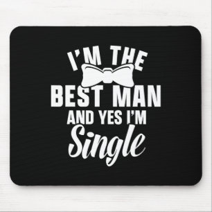 Trauzeuge Groom Squat Men Bachelor versorgt Party Mousepad