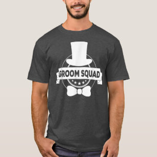 Trauzeuge Groom Squat Men Bachelor versorgt Party T-Shirt