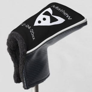 Trauzeuge hinzufügen Name Jahr Schwarzer Bug Shirt Golf Headcover