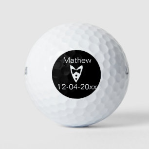 Trauzeuge hinzufügen Name Jahr Schwarzer Bug Shirt Golfball