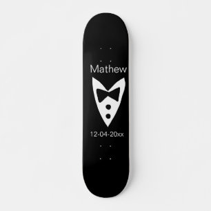 Trauzeuge hinzufügen Name Jahr Schwarzer Bug Shirt Skateboard