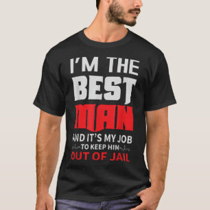 Trauzeuge Hochzeit Bräutigam Lustig Junggesellenab T-Shirt