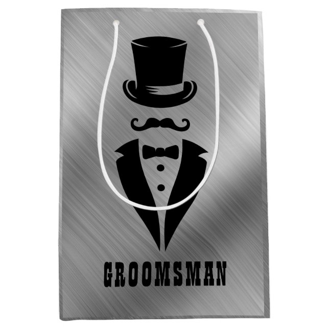 Trauzeuge Hochzeit Mittlere Geschenktüte (Vorderseite)